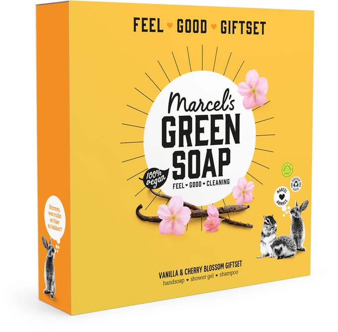 Marcel's Green Soap Geschenkset - Vanille & Kersenbloesem - 3 stuks