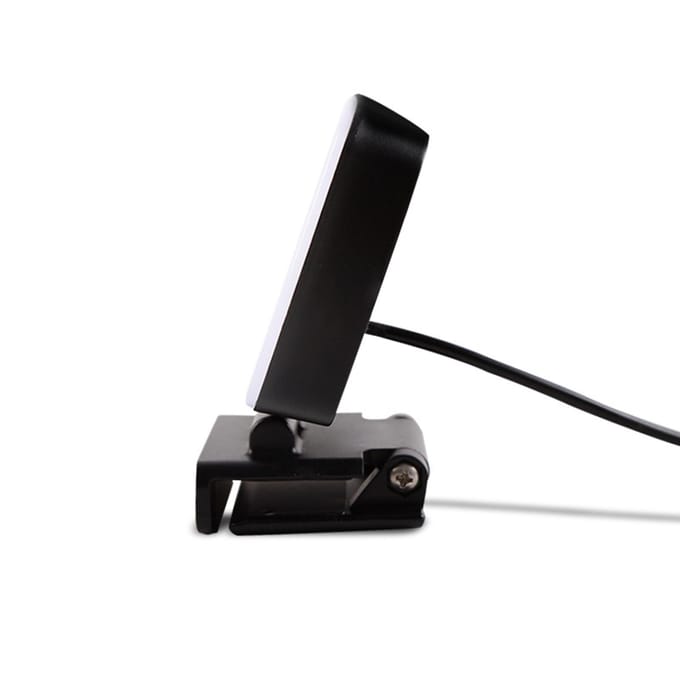 LED Videolamp voor Videoconferentie Live Streaming Draagbaar Vullicht Verstelbare Verlichting white