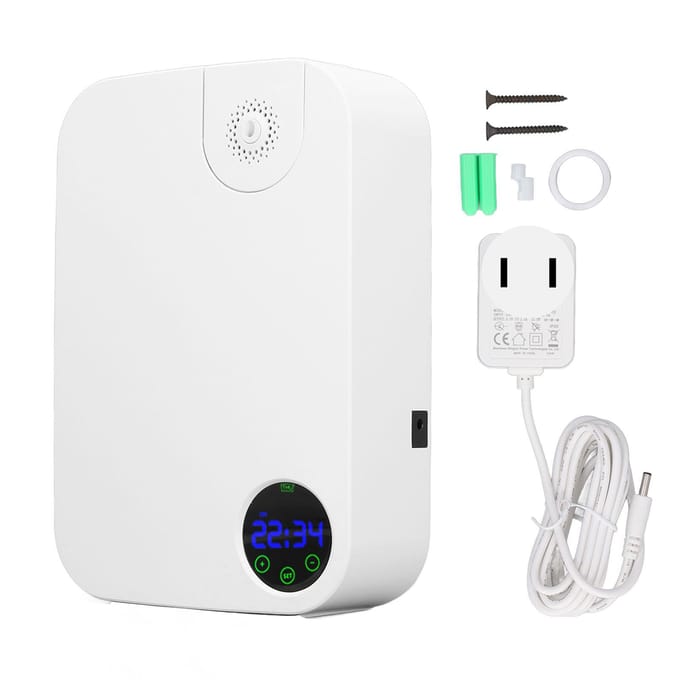 Paramètres de minuterie du diffuseur de parfum Affichage efficace 3 couleurs Blanc Diffuseur d'huiles essentielles fiable pour