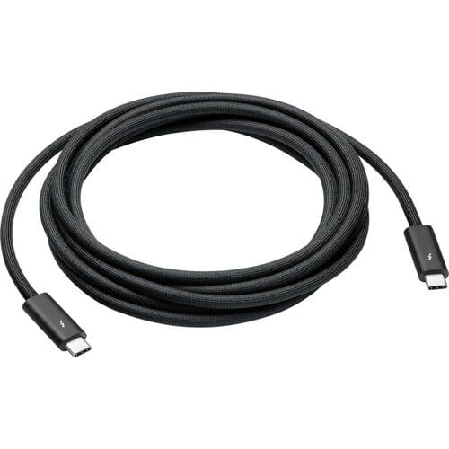 Apple MW5H3ZM/A Thunderbolt-kabel Thunderbolt 4 Thunderbolt (USB-C) stekker, Thunderbolt (USB-C) stekker 3 m Zwart