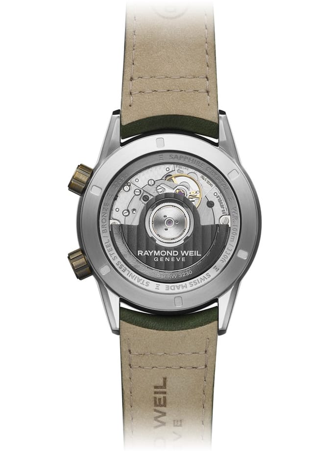 Raymond Weil Freelancer Heren Horloge Groen 2765-SBC-52001