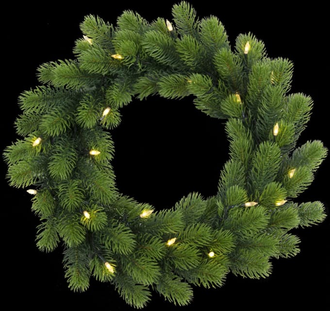 LED Kerstkrans "Orsa" 50cm - 20 LED lampjes