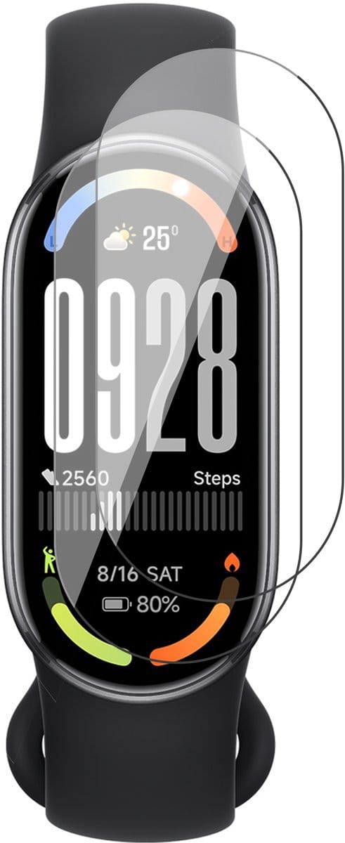 Screenprotector geschikt voor Xiaomi Smart Band 10 - 2x FlexGuard Screen Protector