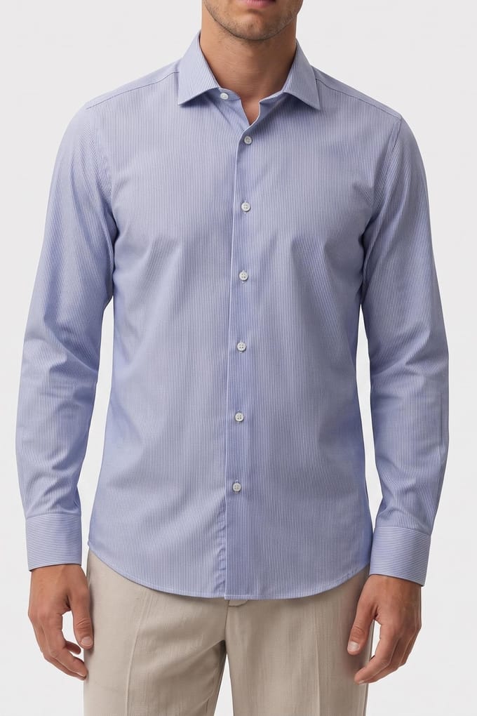 Calvin Klein Regular Perf Solid Shirt Navy Taglia: 44 | Camicie Business Outlet | Uomo | Blu