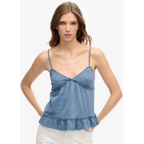 Superdry - Gelaagd jersey camitopje - Dames - Vesten