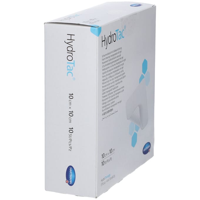 Hartmann Hydrotac Schuimverband 10x10cm 10 Pleister