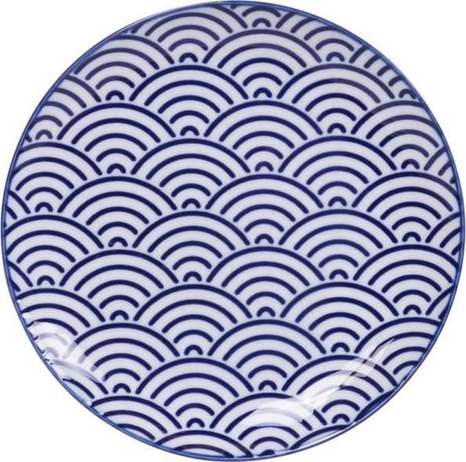 Ontbijtbord - golven - Nippon Blue - Tokyo Design Studio