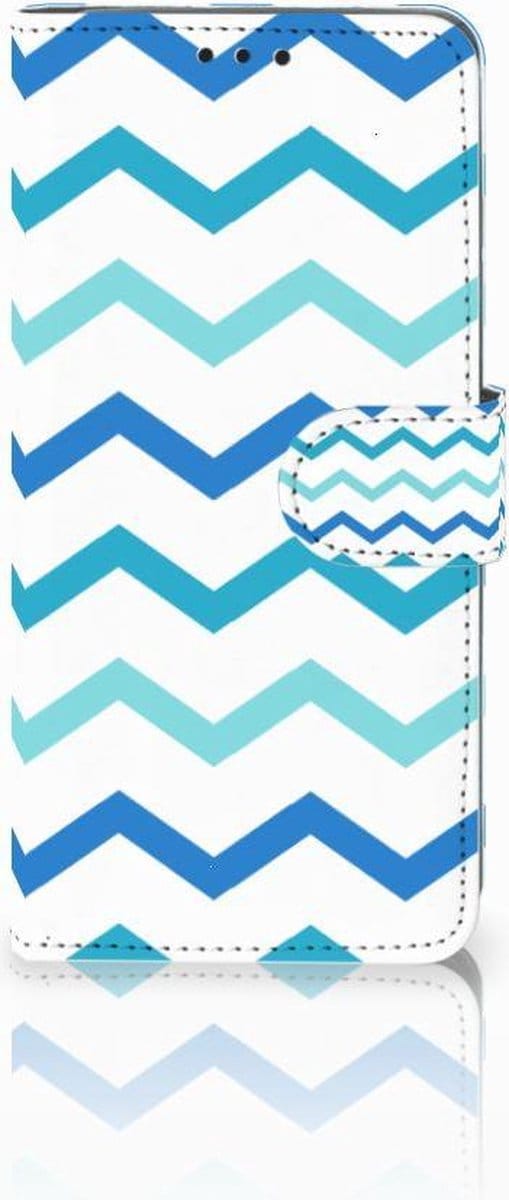 Huawei P30 Pro Telefoon Hoesje Zigzag Blauw