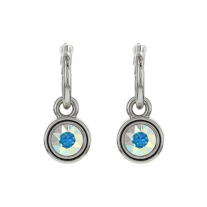 Biba Oorhangers zilver met steen AB