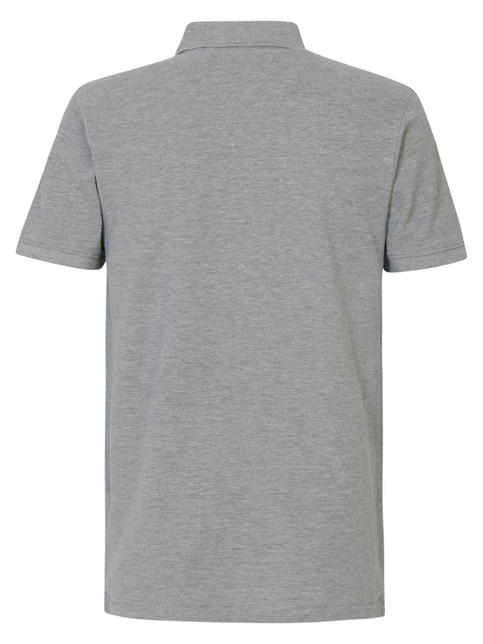 Petrol Industries - Heren Essential Polo - Grijs - Maat S
