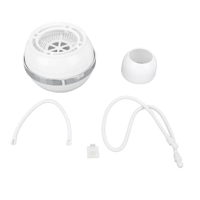 Badbalfilter Draagbaar Badwaterfilter Geen Installatie Hangende Waterzuiveraar Douchefilter white