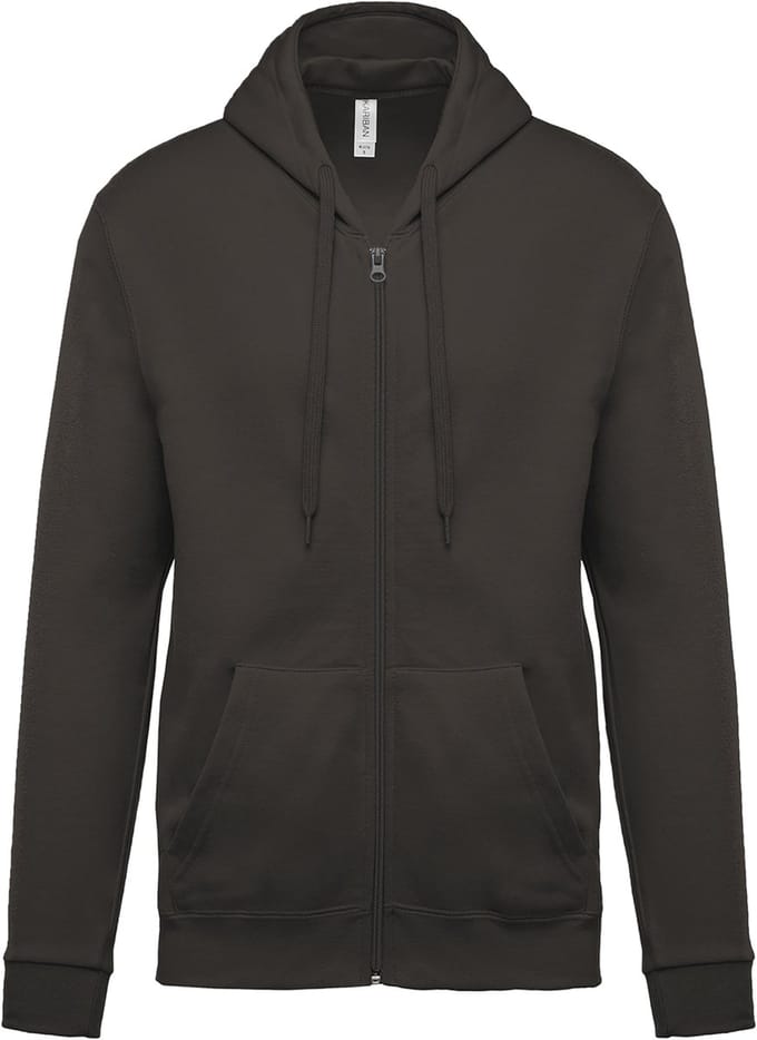 Kariban Sweater met rits en capuchon K479 - Dark Grey - L