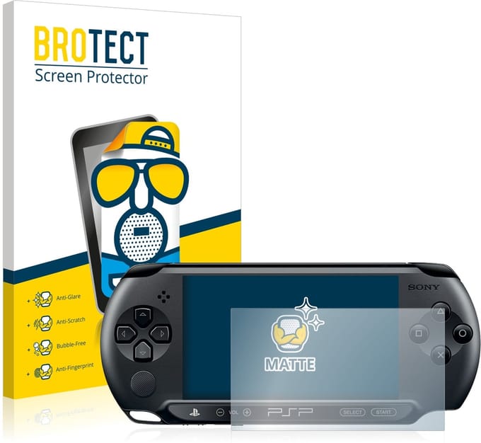BROTECT - Screenprotector voor Sony PSP Street E1004 - Folie Beschermfolie matte 2 Stuks