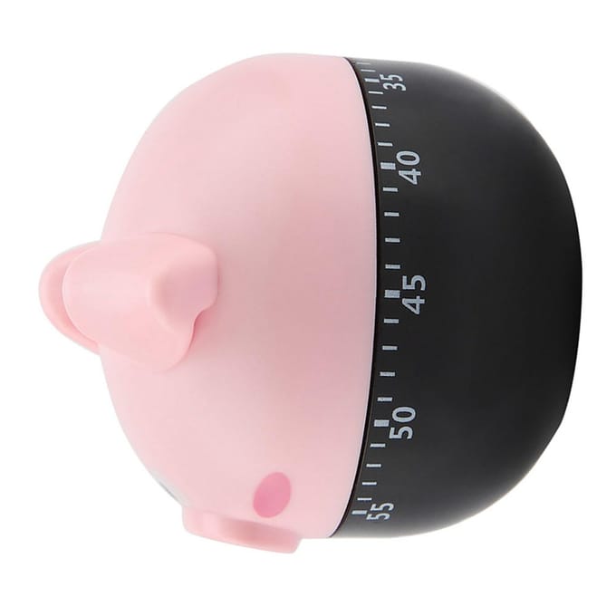 Cute Cartoon Pig Kitchen Timer Mechanical Timers Counters for Cooking Timing Tool rose