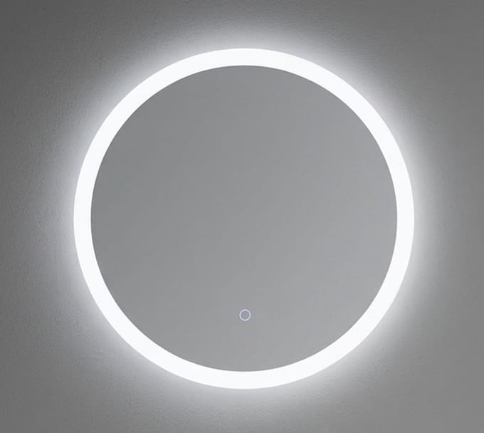 LINEA UNO - Soryn 60 x 60 - Frameloos - Spiegel - Rond - LED-verlichting (dimbaar) - Anti-condens - 301696