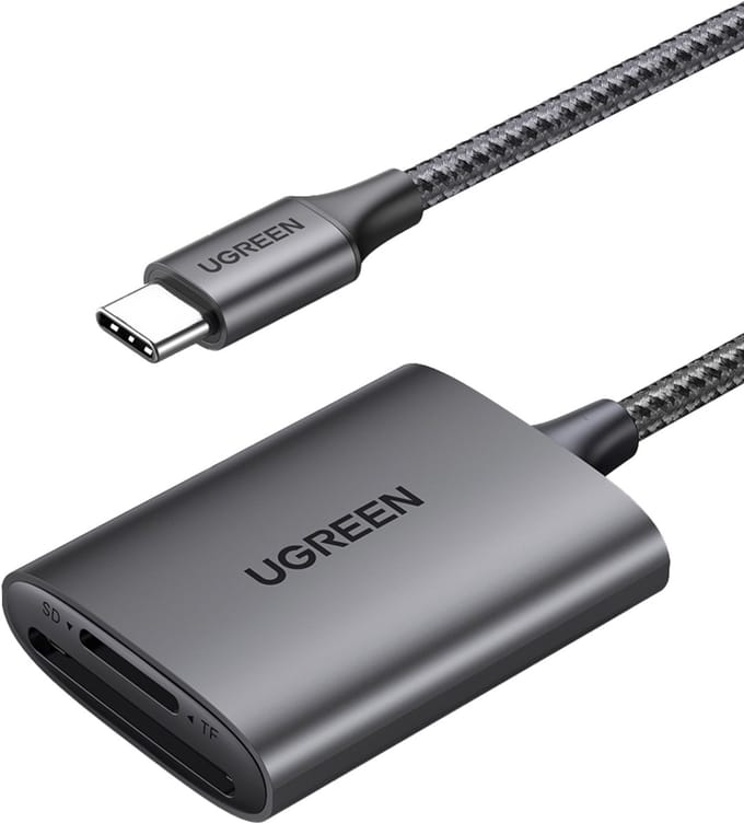 Ugreen CM401 - Kaartlezer - USB-C - Aluminium - Grijs