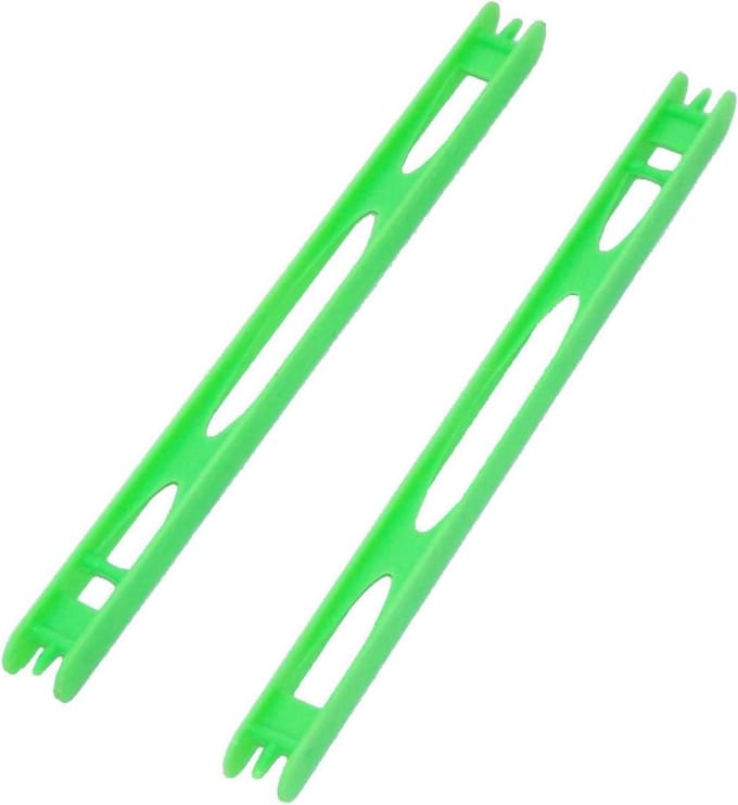 2x Tuigen - winder - plank - rekje - dobber 20cm - groen - vissen