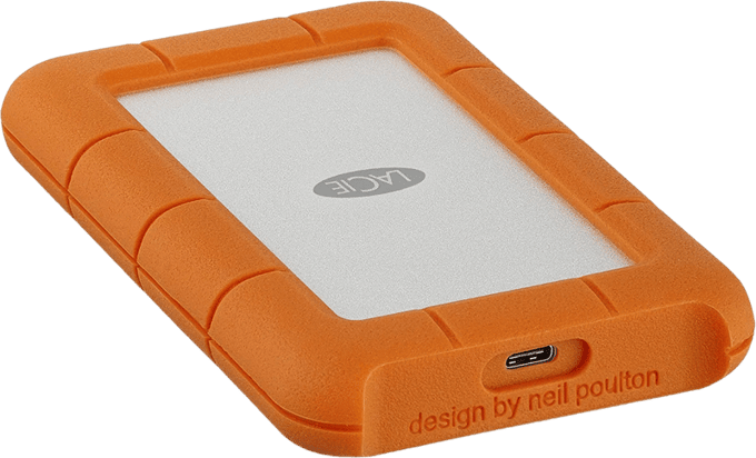 LaCie Robuust Beveiligd - 2TB - External Hard drive - Orange
