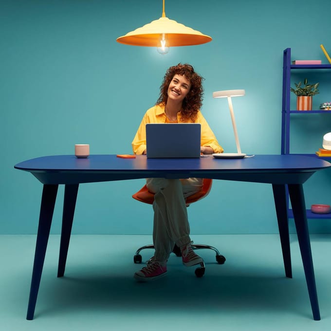WiZ Bureaulamp - Warm- tot Koelwit Licht - Slimme LED Verlichting - Geïntegreerde LED - Wi-Fi