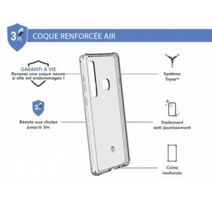 Force Case, Hoesje geschikt voor Samsung Galaxy A9 - AIR Versterkt, Transparant