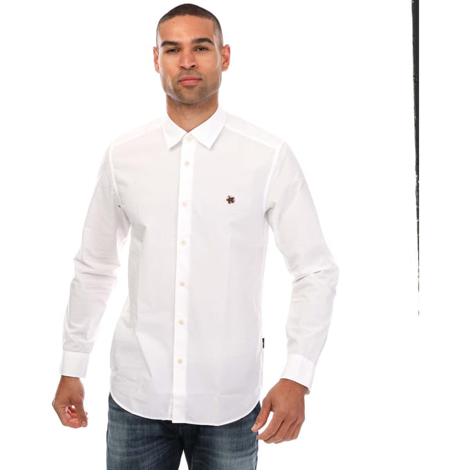 Ted Baker Fonik popeline overhemd voor heren, met