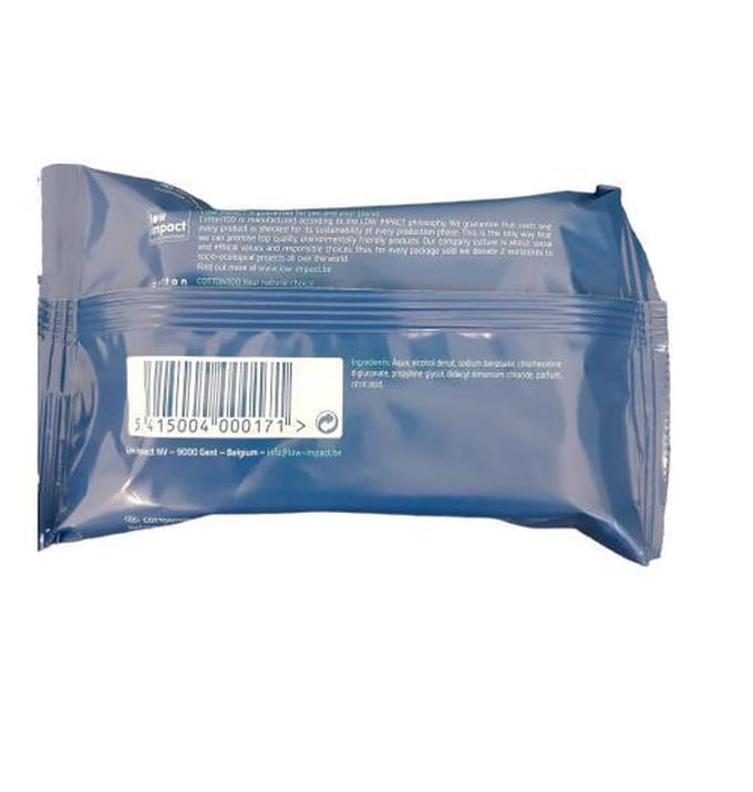 Cotton 100 Anti Bacterial Wipe  25st