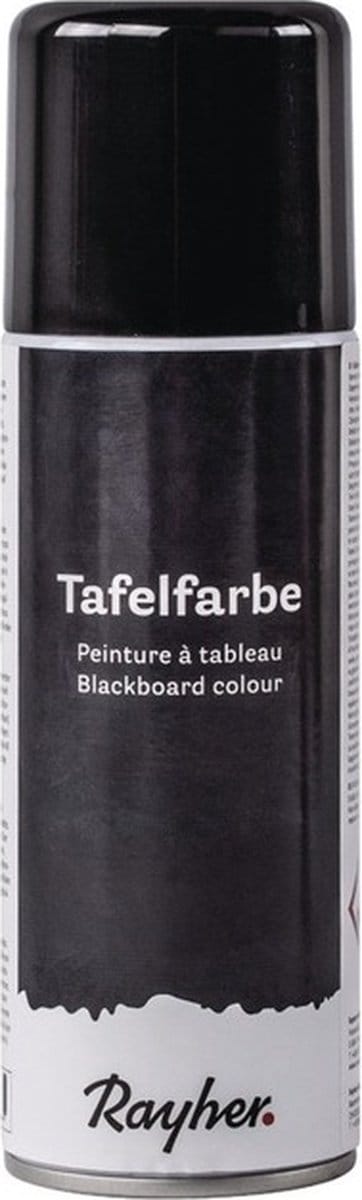 Zwarte krijtbord/schoolbordverf spray 200 ml - Knutselmaterialen/hobbymaterialen