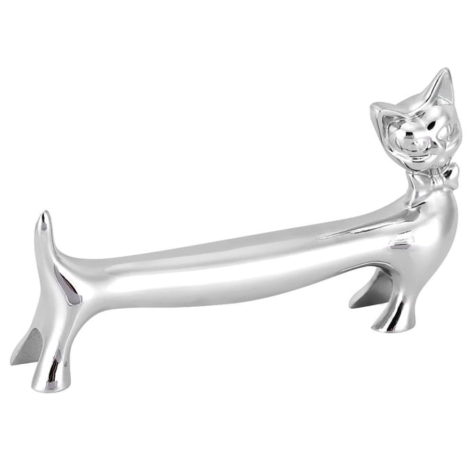 Kat Patroon Duurzaam Keukentafel Servies Eetstokjes Houder Standaard Tafel Decoratief Ornament white