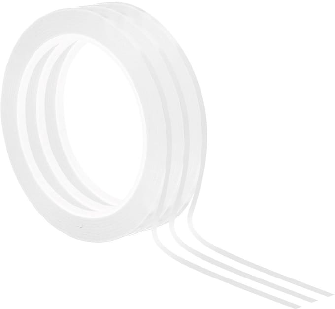 3-Pack Witte Plottertape voor Grafieken en Knutselwerk 2mm Breed