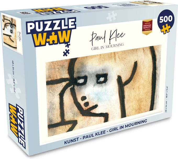 Puzzel Kunst - Paul Klee - Girl in mourning - Legpuzzel - Puzzel 500 stukjes