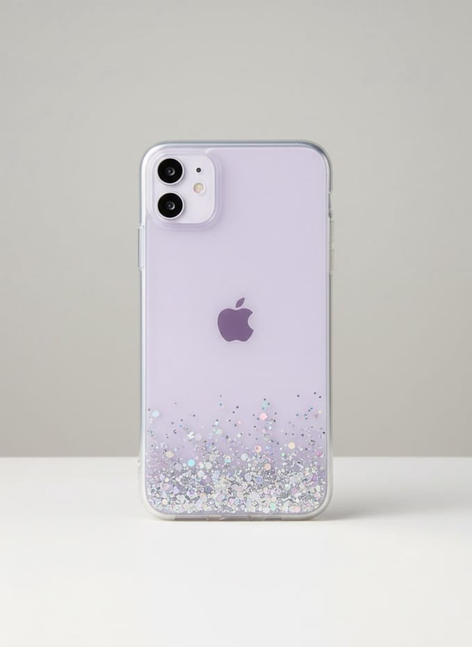 Iphone 14 telefoonhoesje met glitters