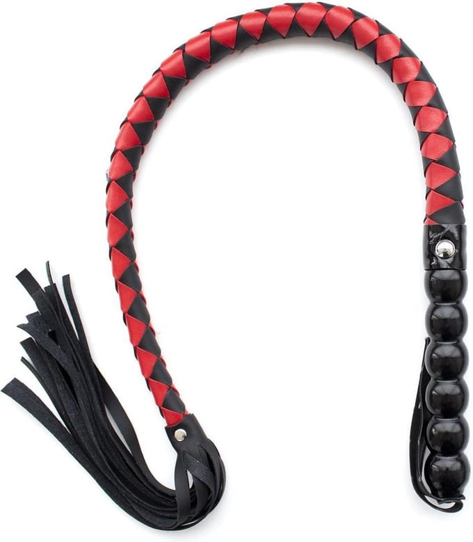 Kiotos - Mahogany Single Tail Zweep - Zwart/Rood