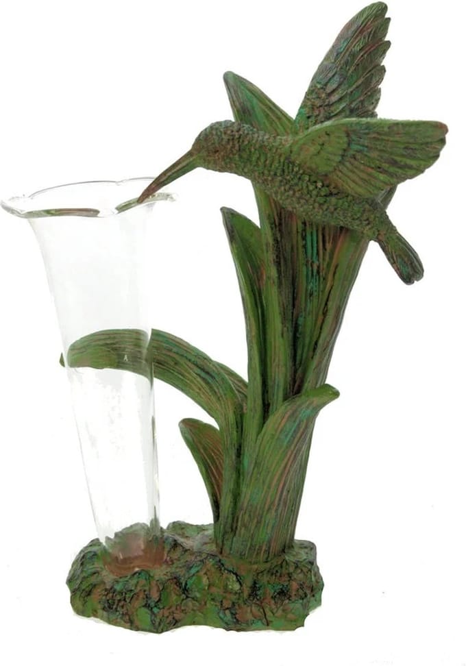 Vaasje Kolibrie, groen 10,4x10x17,2cm