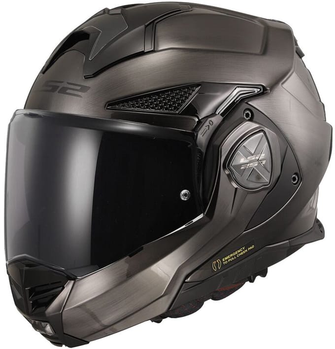 LS2 FF901 Advant X Jeans Titanium 06 Systeemhelm - Helm