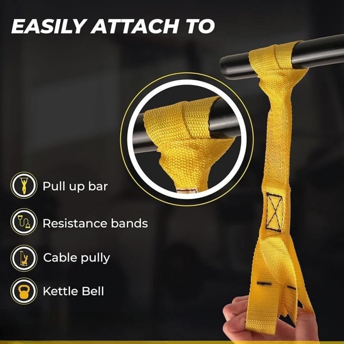 Pull-up Grip Krachtbanden Nylon Vinger Duim Lussen Voor Rotsklimmen Hand Arm Training yellow