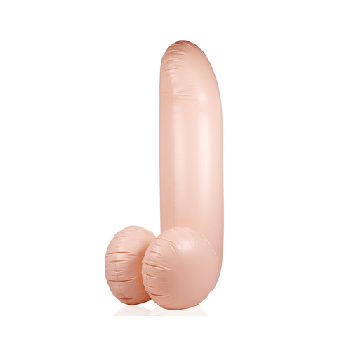 Opblaasbare penis - 55''/ 140 cm - Beige