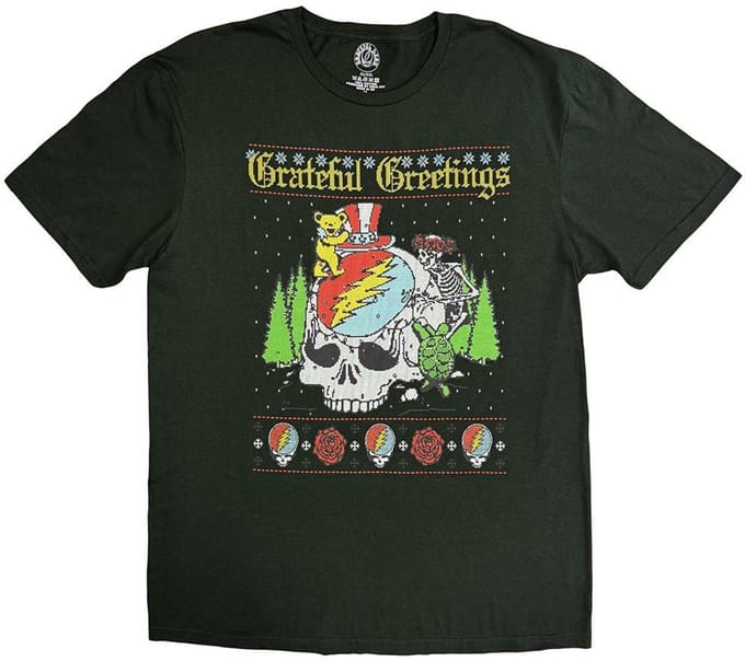 Grateful Dead - Grateful Greetings Heren Tshirt - S - Groen