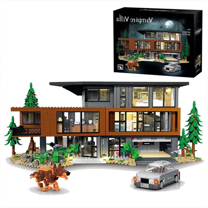 Architectural Building Set - Movie House Replica - Creative Building - LED Light Effects