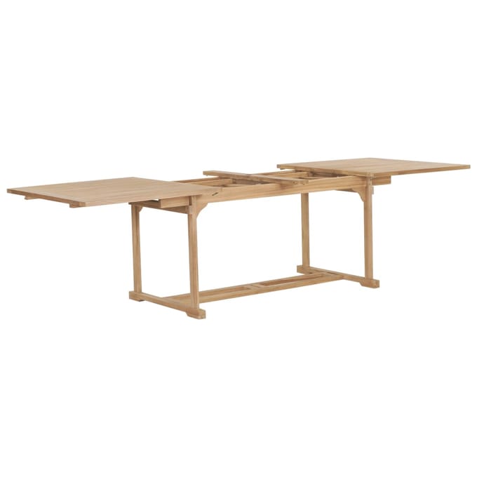 vidaXL - Tuintafel - verlengbaar - 180-280x100x75 - cm - massief - teakhout