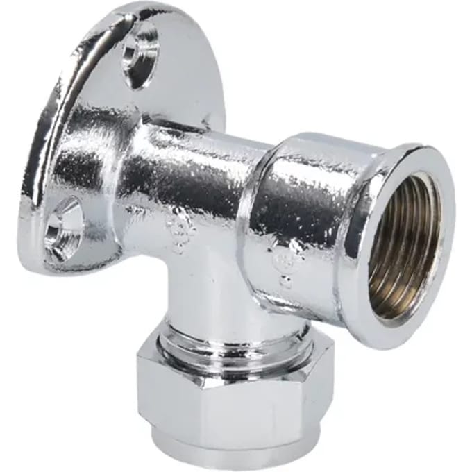 Sanivesk Knel Muurplaat 15mm X 1/2"f Chr.