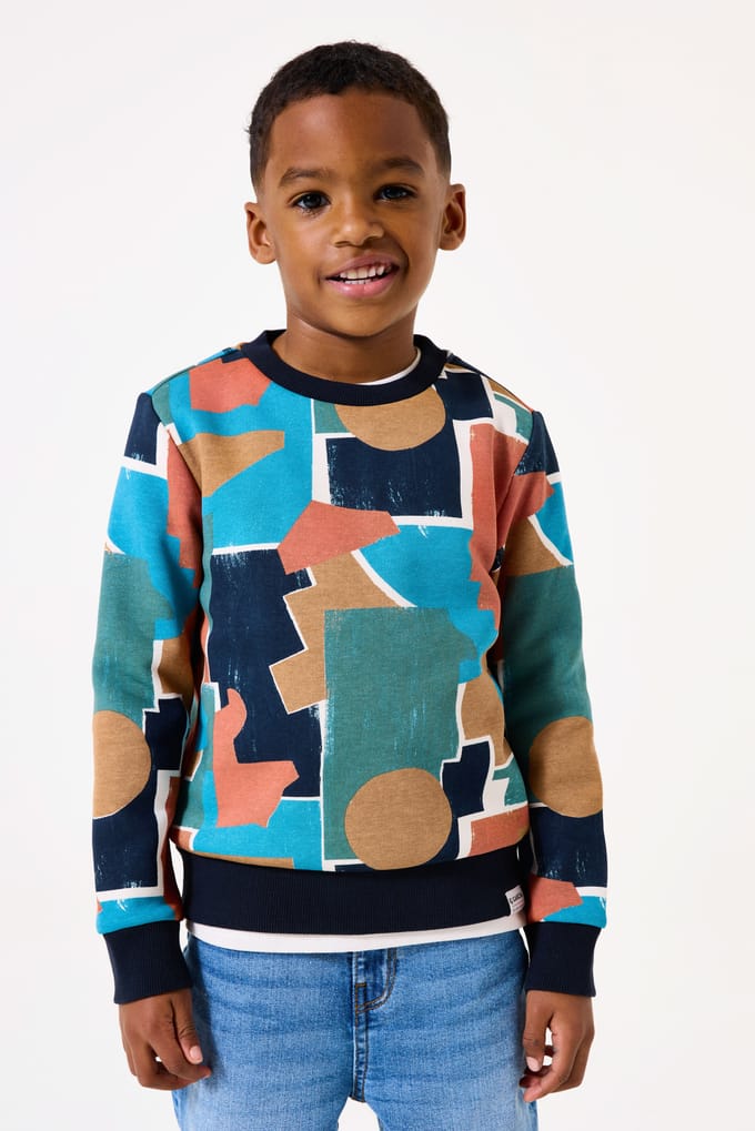 Grafisch bedrukt sweatshirt voor kinderen Garcia