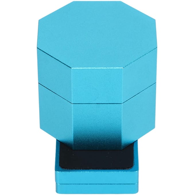 Biljart Achthoekige Krijtkoker Set Magnetische Biljartkeu Krijtbox Houder met Stille Vaste Clip blue