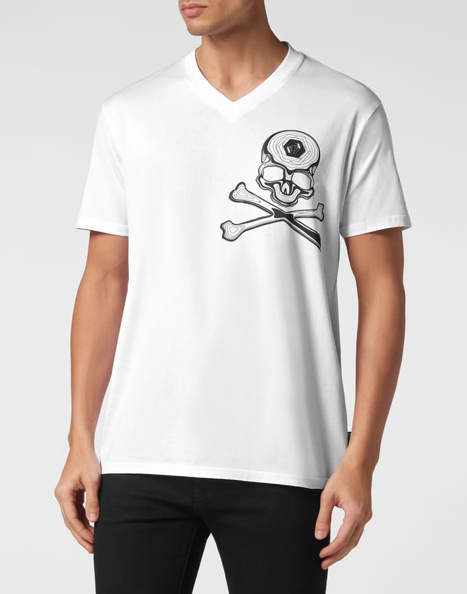 T-Shirt V-Hals Skull&Bones