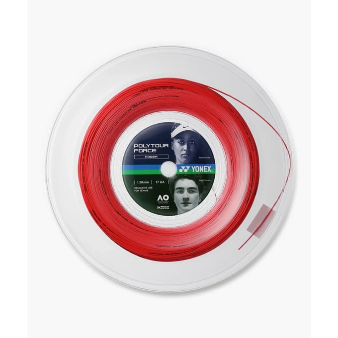 Yonex Polytour Force Tennisracketsnaar Rood 1.25 mm