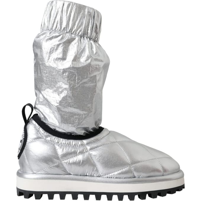 Gequilte Metalen Enkelboots