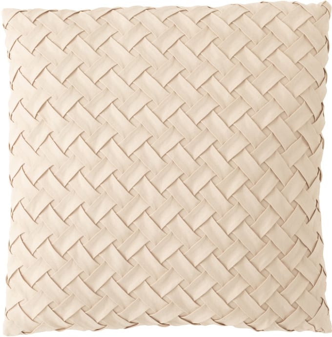 J-Line kussen Gewoven - polyester - beige