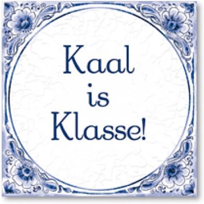 Tegels delfts blauw - Kaal