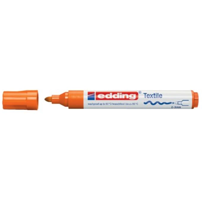 Textielmarker edding 4500 rond 2-3mm oranje