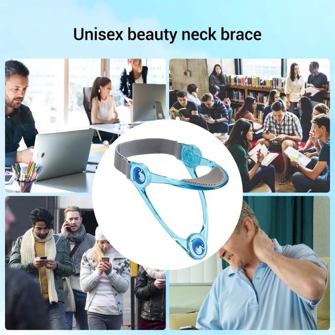 Nekondersteuningen Steunen Vaste Cervicale Tractie Reparatie Nekbeschermer Corrector Beschermer Schildpad Cervicale Kraag Corrector Nek Helper blauw