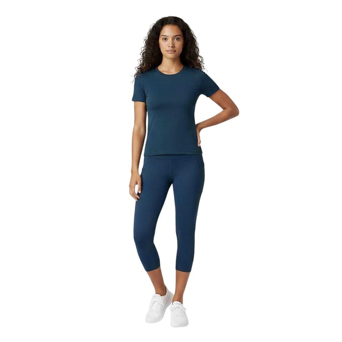 USA Pro Polyamide T-shirt voor dames (Marine)